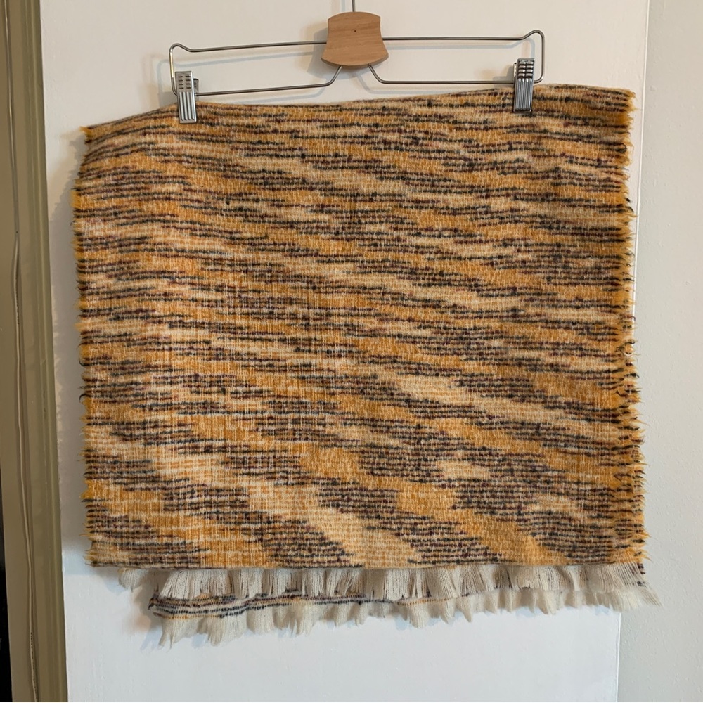 Yellow Wool Scarf